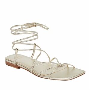 Elegant Gold Strappy Sandals